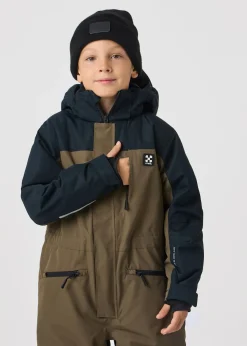 Discount X-trail Cortina Ski Overall JR Dusty Olive/Black