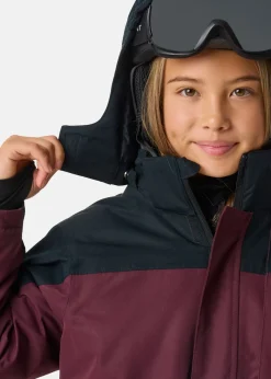 Outlet X-trail Cortina Ski Overall JR Burgundy/Black