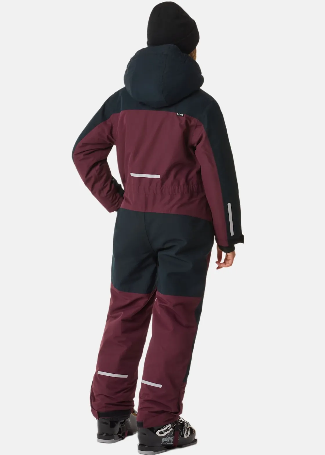Outlet X-trail Cortina Ski Overall JR Burgundy/Black