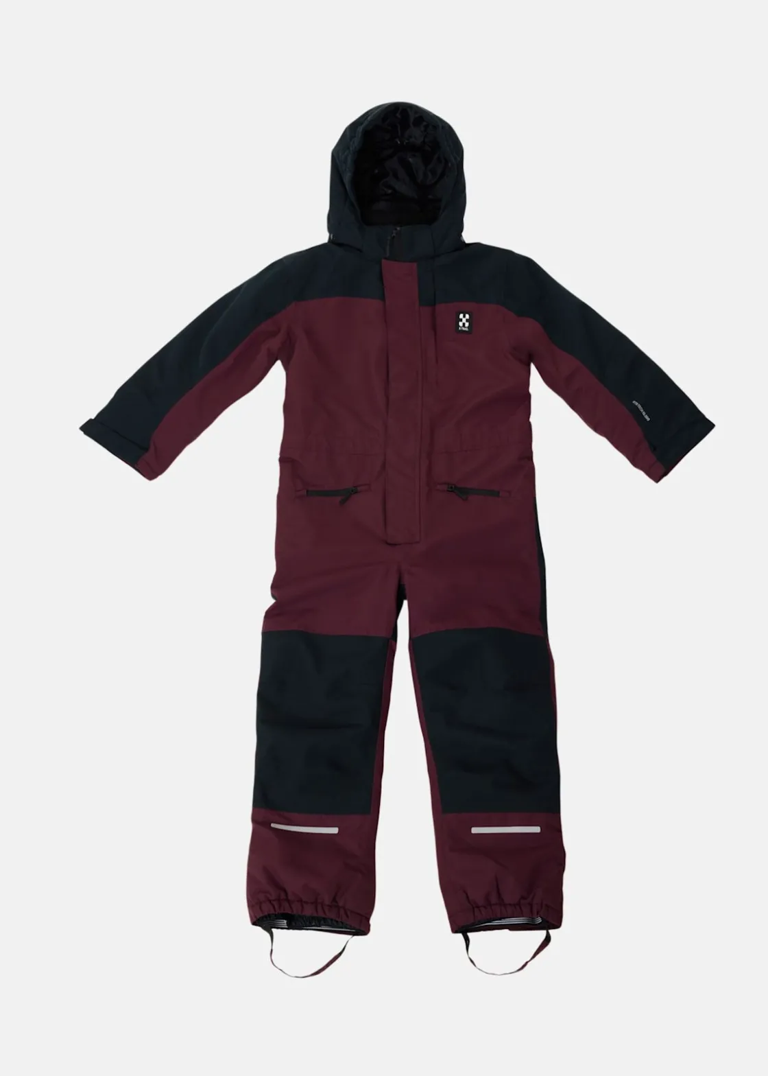 Outlet X-trail Cortina Ski Overall JR Burgundy/Black