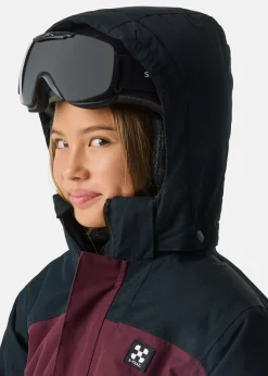 Outlet X-trail Cortina Ski Overall JR Burgundy/Black