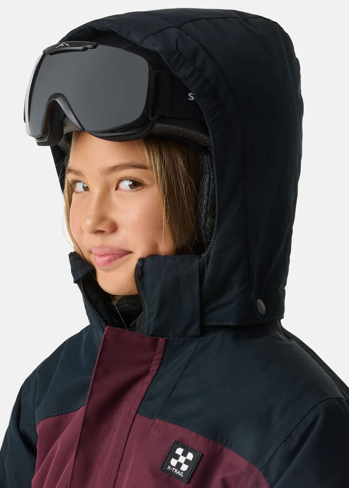 Outlet X-trail Cortina Ski Overall JR Burgundy/Black