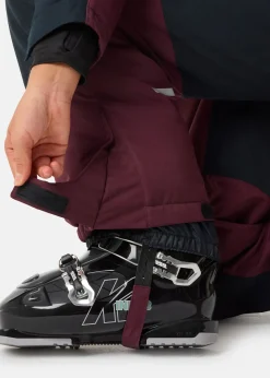 Outlet X-trail Cortina Ski Overall JR Burgundy/Black