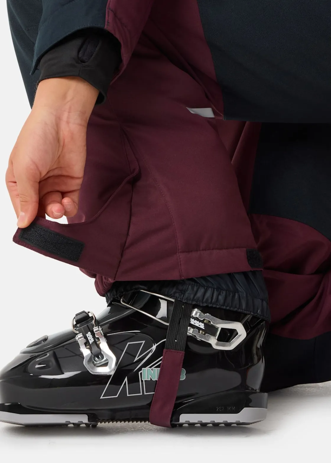 Outlet X-trail Cortina Ski Overall JR Burgundy/Black
