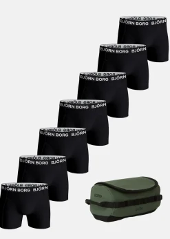 Discount Björn Borg COTTON STRETCH BOXER 7 PACK + WASH BAG MULTIPACK 3