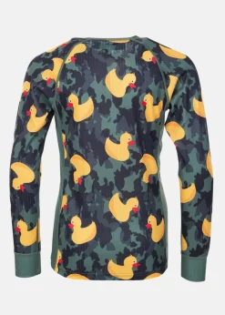 Online Blount & Pool Crewneck L/S Baselayer JR Camo Yellow Duck