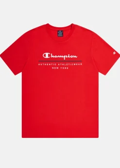 Online Champion Crewneck T-Shirt Chinese Red