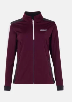 New Swix Cross jacket Ws Dark aubergine