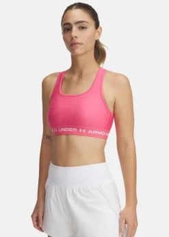 Online Under Armour Crossback Mid Bra Super Pink