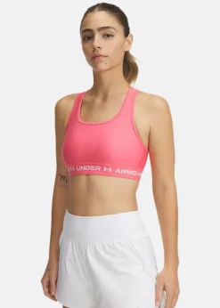 Online Under Armour Crossback Mid Bra Super Pink