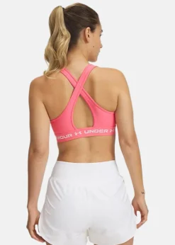 Online Under Armour Crossback Mid Bra Super Pink