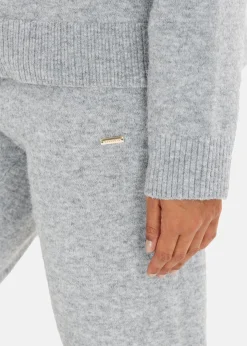 Athlecia Daviana W Knitted Pants Light Grey Melange