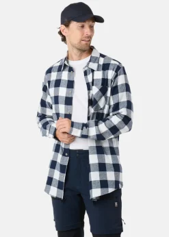 Outlet Denim Factory Denver Flannel Shirt II Navy/White Check