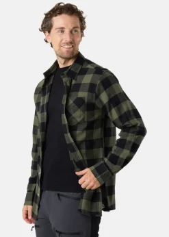 New Denim Factory Denver Flannel Shirt II Olive/Black Check