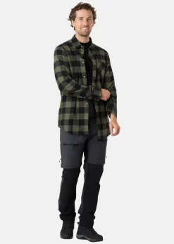 New Denim Factory Denver Flannel Shirt II Olive/Black Check