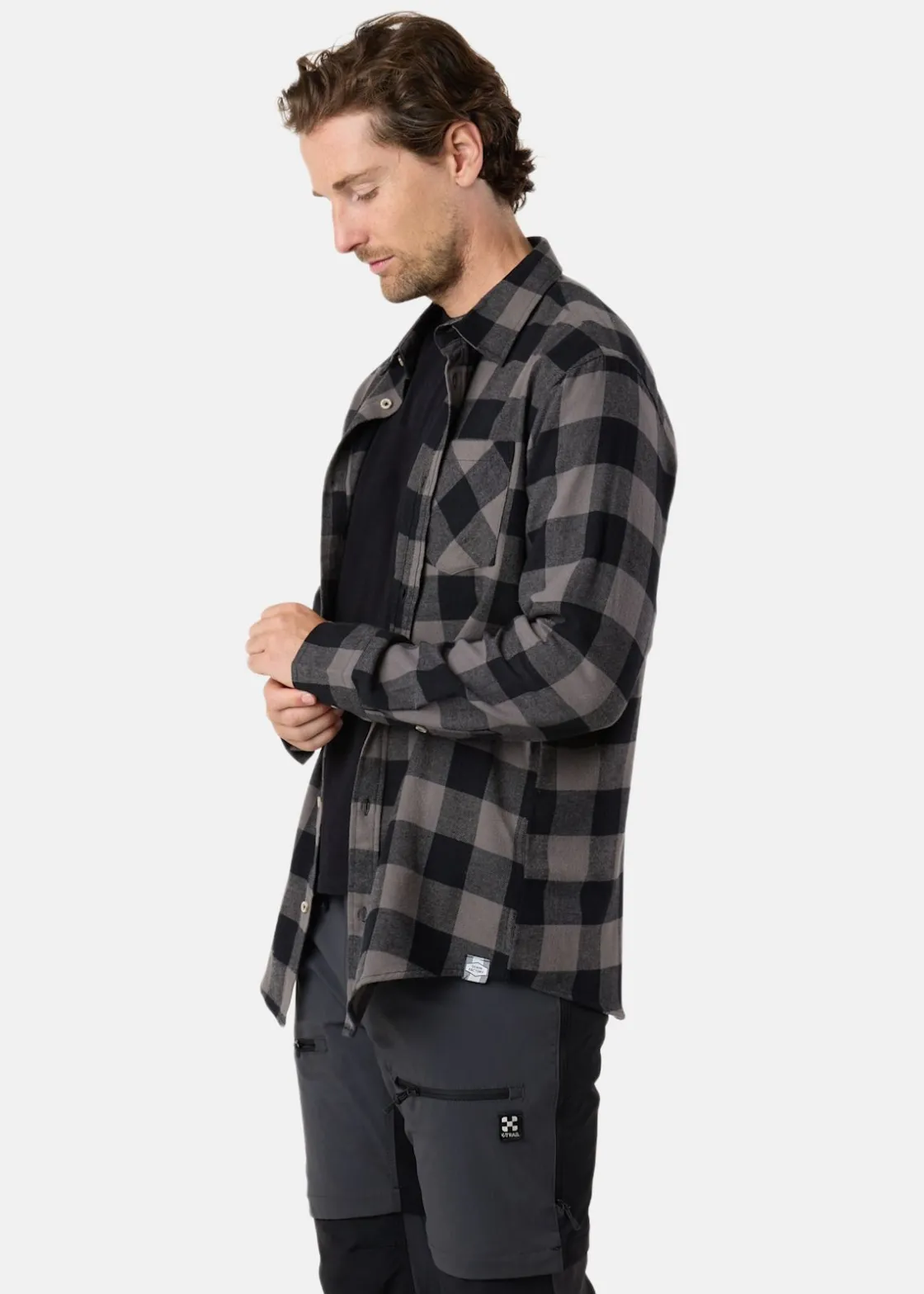 Discount Denim Factory Denver Flannel Shirt II Charcoal/Black Check