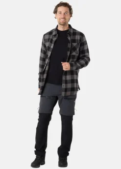 Discount Denim Factory Denver Flannel Shirt II Charcoal/Black Check