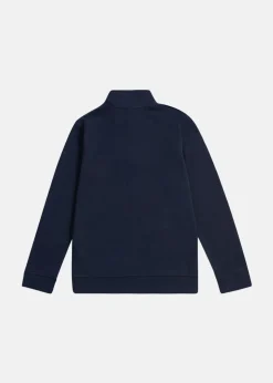 Best US Polo Kids DHM LB 1/4 ZIP Dark Sapphire Navy / Haute Red DHM