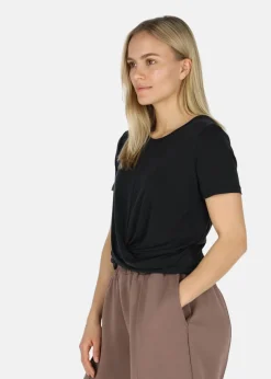 Online Athlecia Diamy W Cropped S/S Tee Black