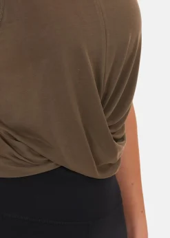 Clearance Athlecia Diamy W Cropped Tank Top Major Brown