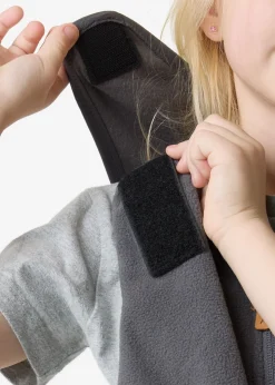 Hot Swedemount Drop Fleece Rain Set JR Plum/Lt. Pink