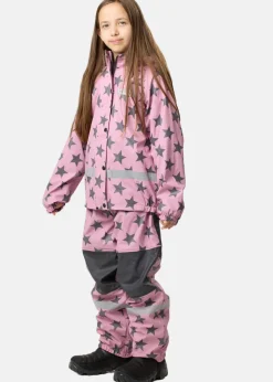 Discount Swedemount Drop Fleece Rain Set JR Lt. Pink/Plum