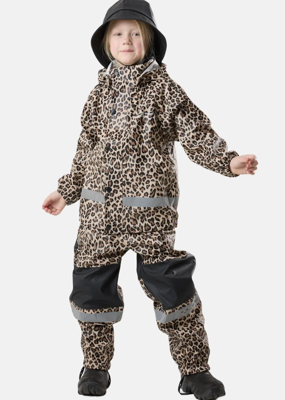 Sale Swedemount Drop Rain Set JR Black/Leopard