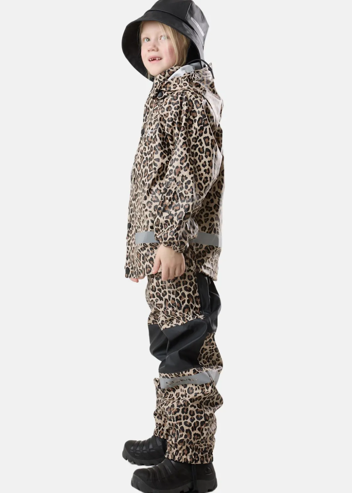 Sale Swedemount Drop Rain Set JR Black/Leopard