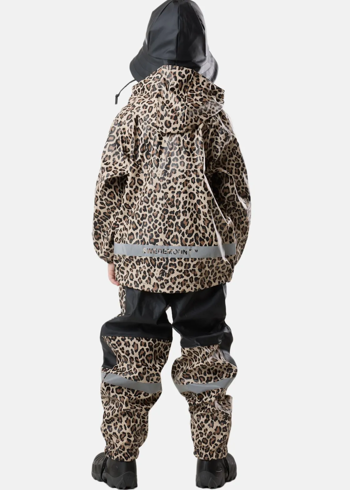 Sale Swedemount Drop Rain Set JR Black/Leopard