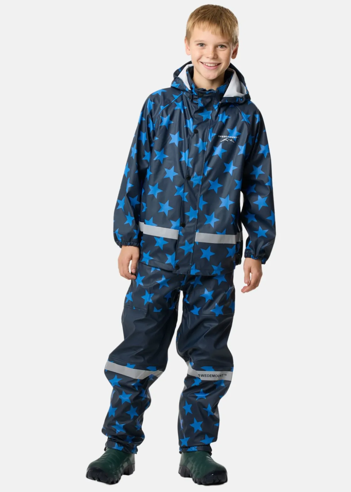 Hot Swedemount Drop Rain Set JR Dk. Navy/Blue