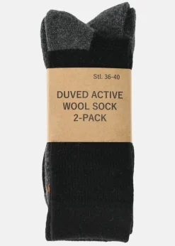 Hot Swedemount DUVED ACTIVE WOOL SOCK 2PK Black