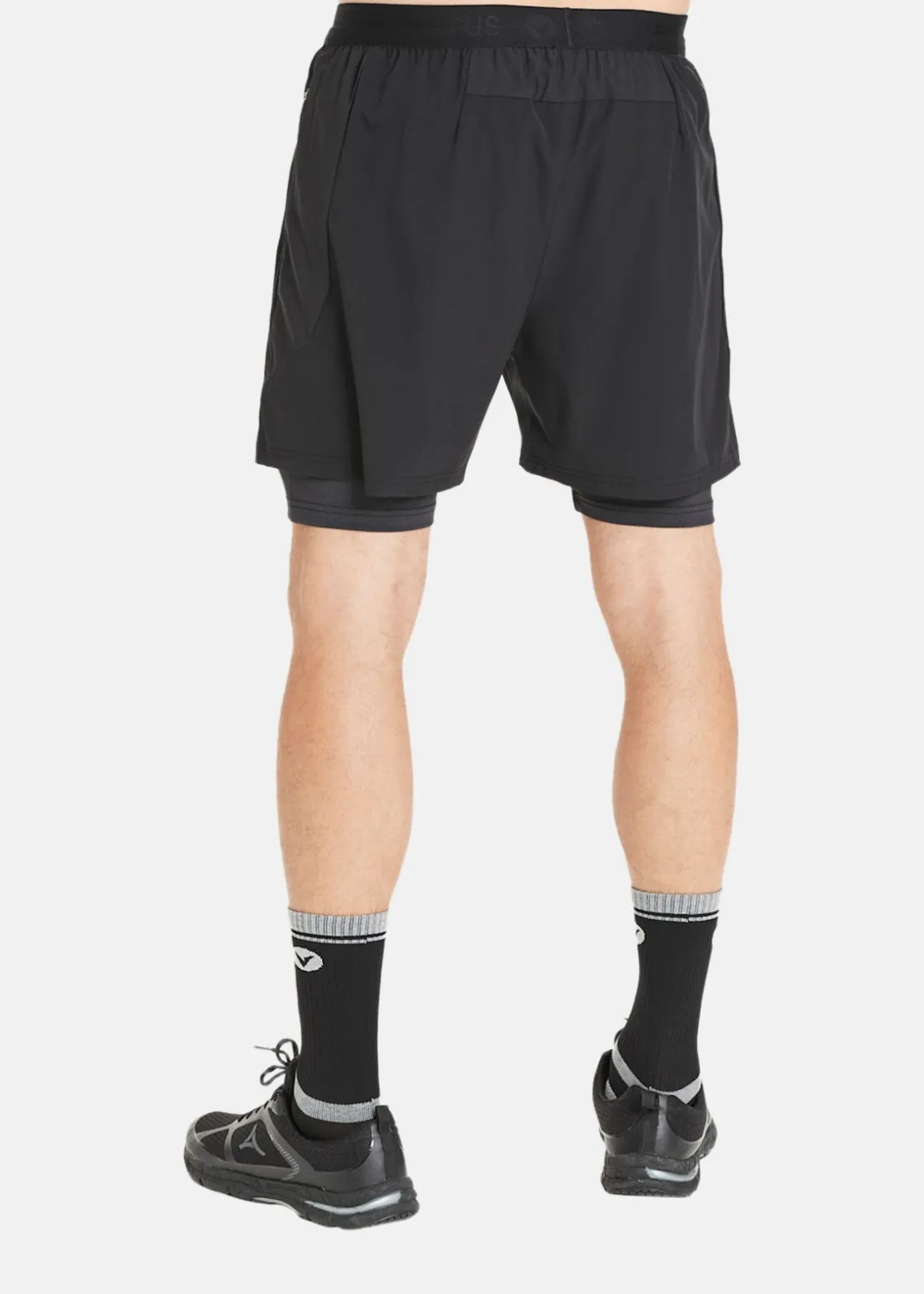 Outlet Virtus Dylan M 2-in-1 Stretch Shorts Black