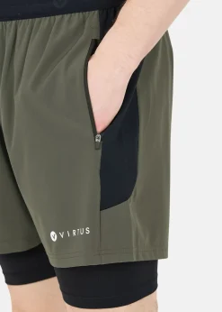 Virtus Dylan M 2-in-1 Stretch Shorts Kambaba