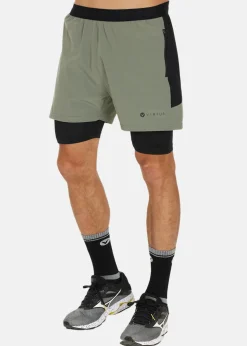 New Virtus Dylan M 2-in-1 Stretch Shorts Smoked Sage
