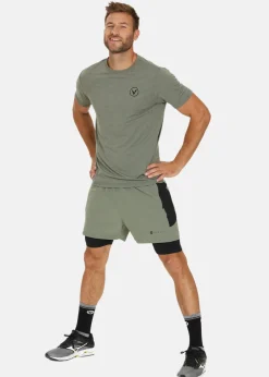 New Virtus Dylan M 2-in-1 Stretch Shorts Smoked Sage