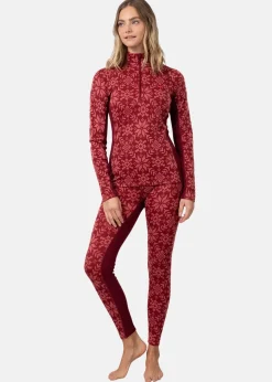 Discount Kari Traa EDITH HALF ZIP BURGUNDY RED