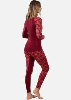 Discount Kari Traa EDITH HALF ZIP BURGUNDY RED