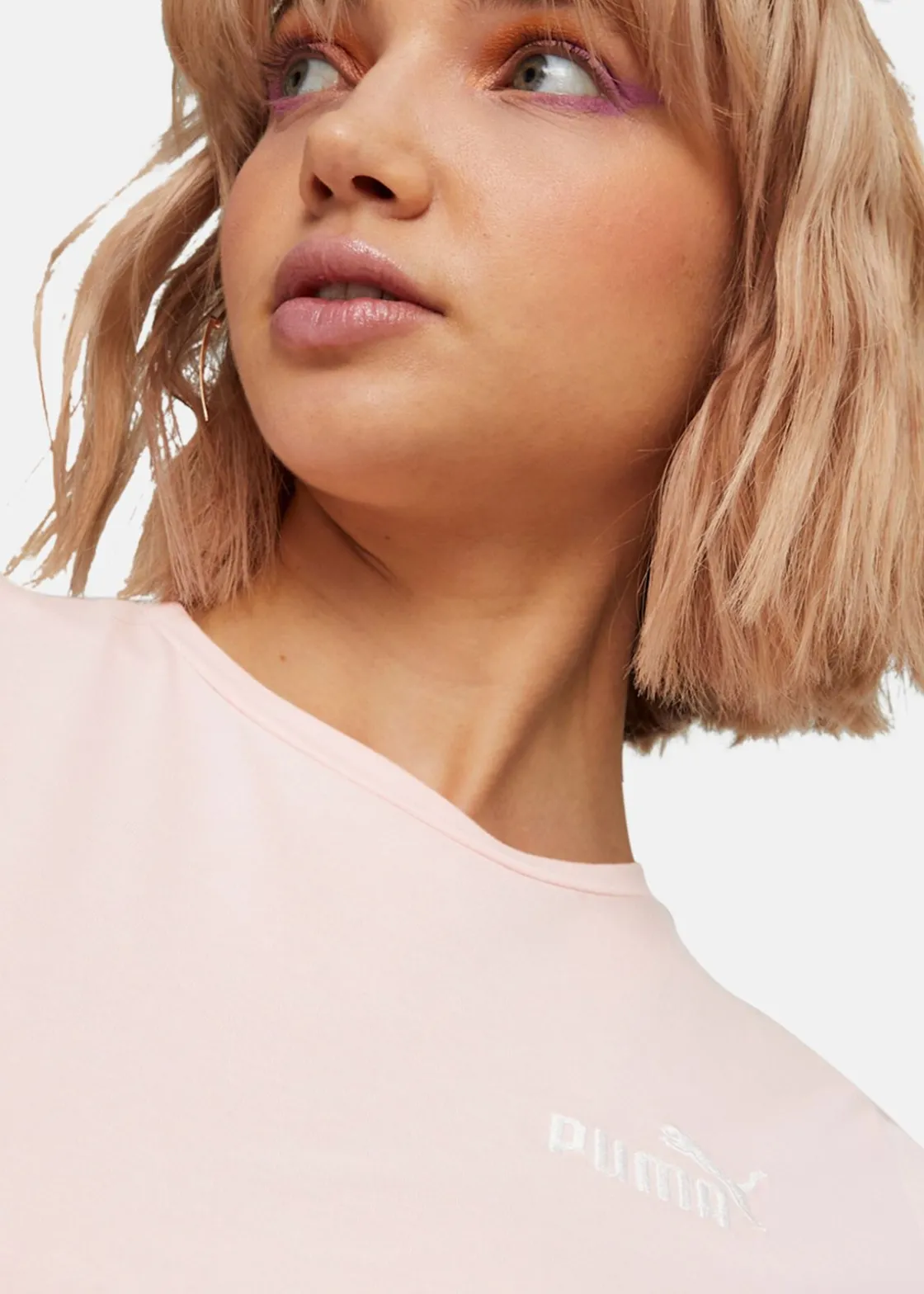 Best Puma ESS+ Embroidery Tee Rose Dust