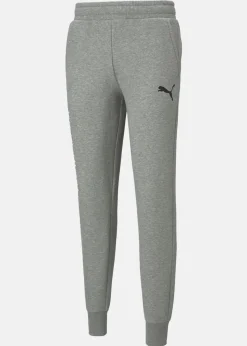 Discount Puma ESS Logo Pants FL cl Medium Gray Heather-Cat