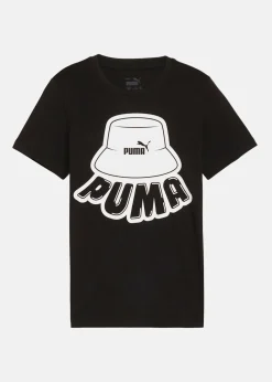 New Puma ESS+ MID 90s Graphic Tee B PUMA Black