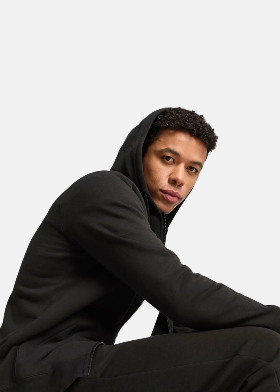 Online Puma ESS No. 1 Logo Full-Zip Hoodie PUMA Black