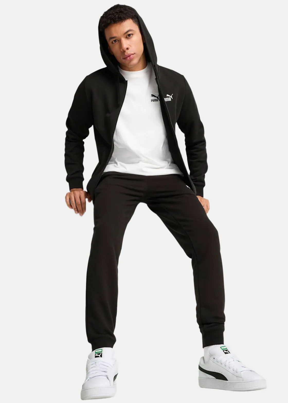 Online Puma ESS No. 1 Logo Full-Zip Hoodie PUMA Black