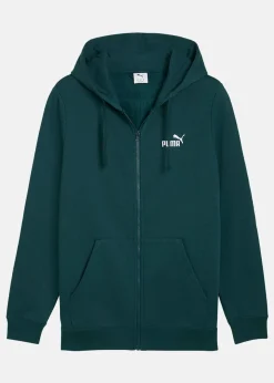 Sale Puma ESS No.1 Logo Full-Zip Hoodie Green Terrain