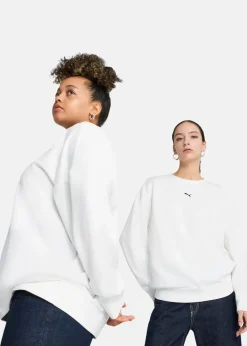 Discount Puma ESS Oversized Crew FL PUMA White