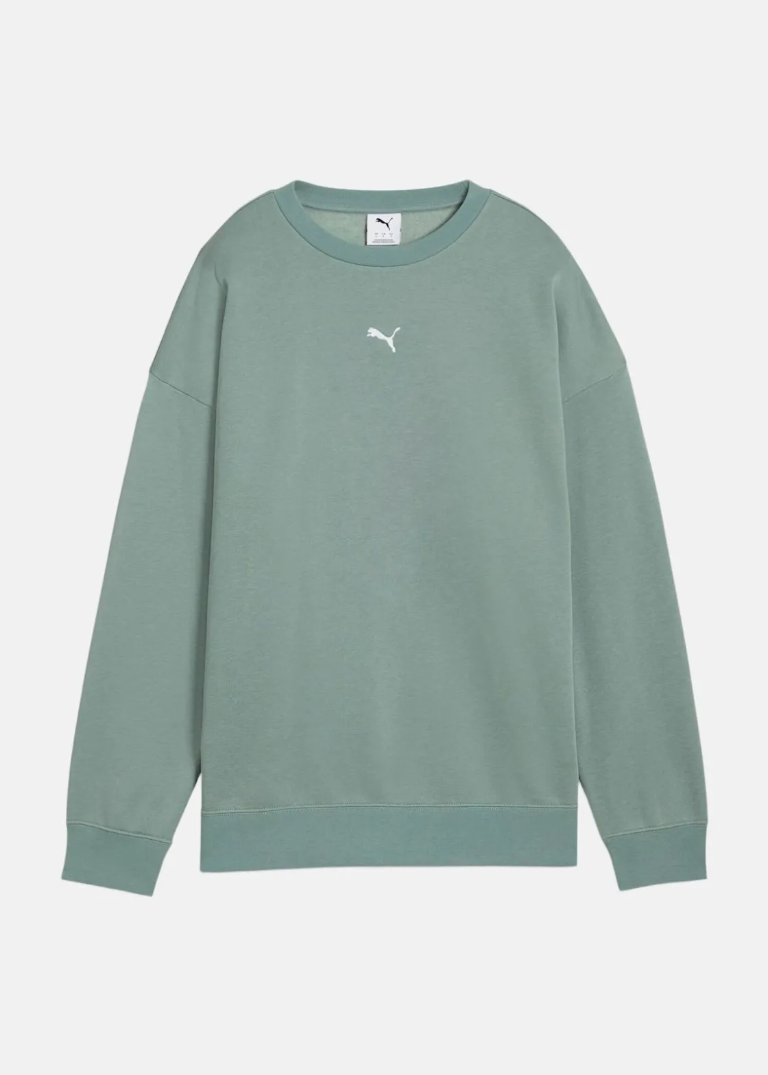 Outlet Puma ESS Oversized Crew FL Green Moon