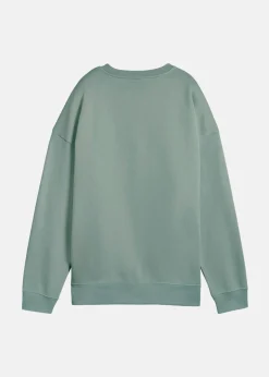 Outlet Puma ESS Oversized Crew FL Green Moon