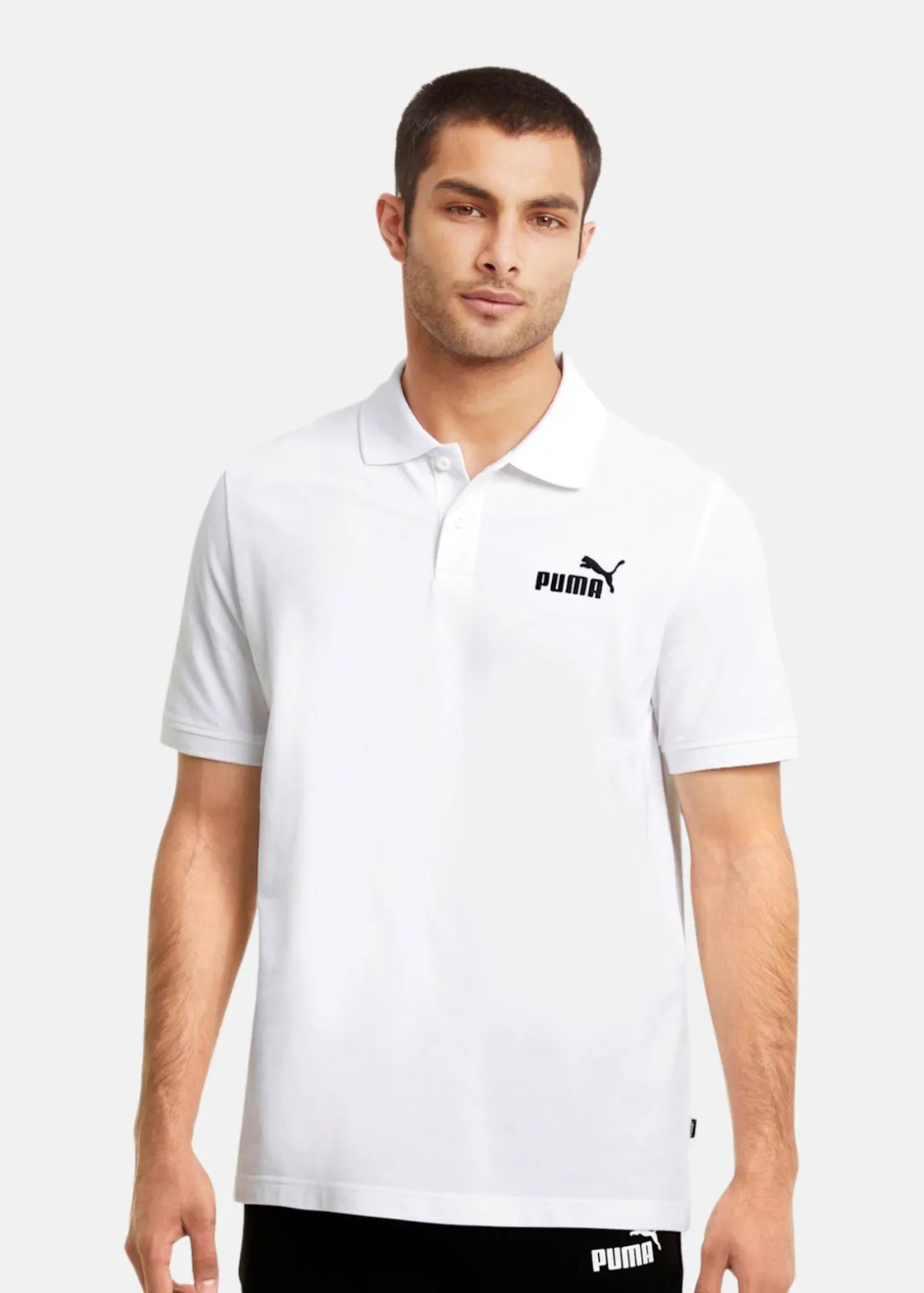 Clearance Puma ESS Pique Polo Puma White
