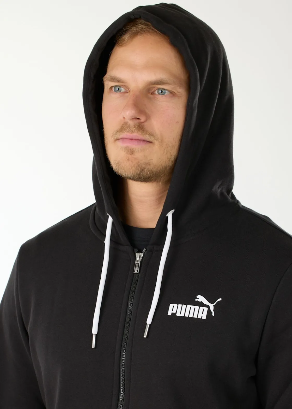 New Puma ESS Rebel FZ Hoodie FL PUMA Black