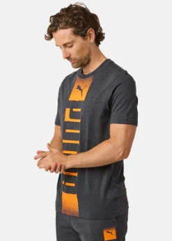 Puma ESS REBEL TEE Dark Gray Heather