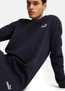 Clearance Puma ESS Small No. 1 Logo Crew FL New Navy